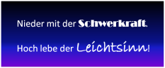 Leichtsinn